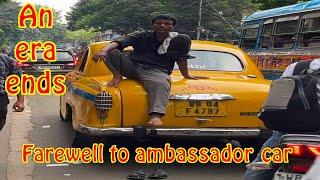 Ambassadors yellow cars to be completely wipe out #automobile