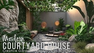 Modern Courtyard House: Creative Garden Ideas for Small Spaces