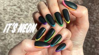 ENG) 시크하게 엣지있게 네온포인트 셀프네일ㅣSummer Neon Self Nails