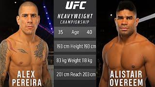 Alex Pereira vs Alistair Overeem Full Fight - UFC 4 Fight Of The Night