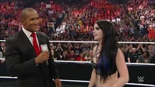 RAW 4.13.15 - Paige Celebration Interview (Naomi Attacks Paige)