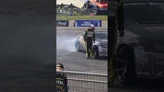 Skillfull #drifting #car #driver #drifts amazingly close to this man’s feet. #driftcar #howtodrift