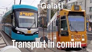 Galați. Mijloace de transport în comun.