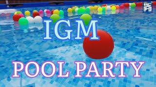 Pool party in IGM school ‍️