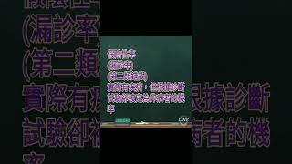 假陰性率 #生物統計 #流行病學 #shorts