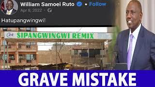 Ruto's dangerous grave slogan