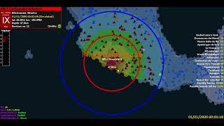 1985 MEXICO EARTHQUAKE SIMULATED BY GLOBALQUAKE