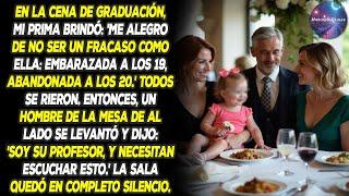 Mi familia me llamó un fracaso en la cena hasta que este desconocido los destrozó a todos