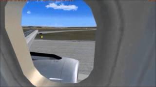 FSX A321 Pushback, Taxi and Takeoff Real Sounds