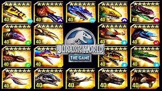 ALL VIP CENOZOICS, DINOS & AQUATICS (JURASSIC WORLD)