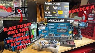 Shop With Me At Harbor Freight Black Friday TOOL DEALS! Plus Unboxing A New Tool Box!