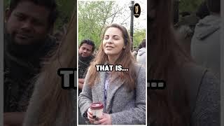 Muslim Tests Christian Lady's Claim And She Fails Miserably | Hashim | Speakers Corner