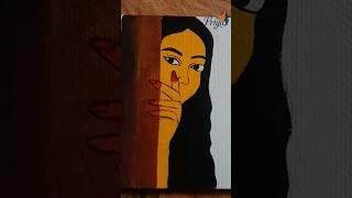 #shorts cute girl painting #priyacreations