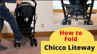 How to Fold the Chicco Liteway Umbrella Stroller