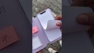 Diy paper iphone | how to make iphone notebook | mini paper notebook #diy #diypapercraft #miniphone