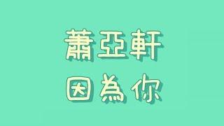 蕭亞軒 - 因為你【歌詞】