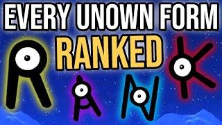 Ranking EVERY Unown Form in Pokemon.