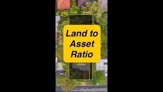 What is land to asset ratio?