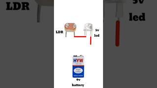 LDR sensor//LDR circuit connection