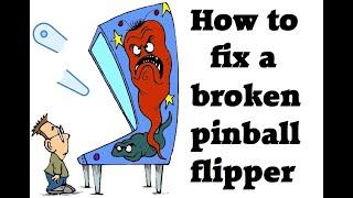 How to fix a pinball flipper (Gottlieb Frank Thomas' Big Hurt machine)