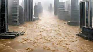 Entire skyscrapers are sinking! China will never be the same after such a flood