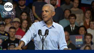 Obama campaigns in Milwaukee for Harris