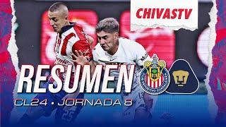 RESUMEN: Chivas vence con autoridad a Pumas en el regreso de ‘Chicharito' | Clausura 2024