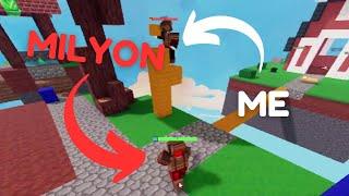 I randomly fought Milyon.. (Roblox Bedwars)