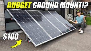 $100 Solar Panel Ground Mount - Quick & Easy Assembly!