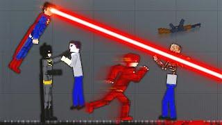 Justice League Ragdoll WAR - People Playground Gameplay
