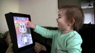 TALKING TOM GETS BASHED IPAD