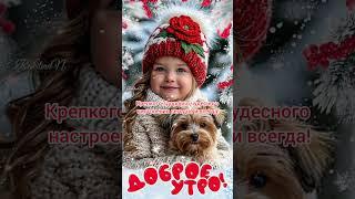 Доброе утро,хорошего дня открытки на каждый день #открытка #доброеутро #видеооткрытка #доброеутречко