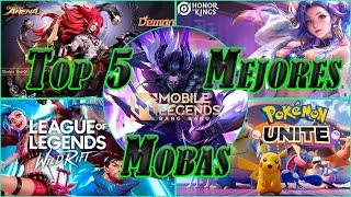 TOP 5 MEJORES MOBAS para CELULARES 2023 