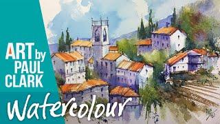 How to paint an Italian Village in a loose style!