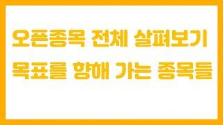 [오픈종목] 전체종목 확인 동방메디칼 익절, 펌텍코리아 목표가 등