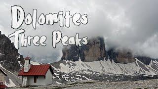 Dolomites/Italy: Three Peaks of Lavaredo-hike around the most famous mountain in South Tirol