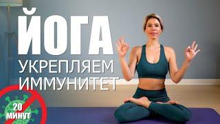 Как укрепить иммунитет |Йога для начинающих дома | Упражнения - 20 минут | Люба Йога