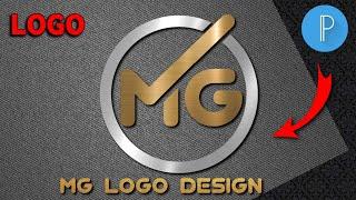 M+G Professional Logo Design | How To Make On Pixellab MG Logo #MGlogo #mg  #pixellabe #logo