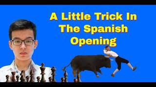 A Little Trick In The Spanish Opening | Nodirbek Abdusattorov vs Khumoyun Begmuratov: ch UZB 2021