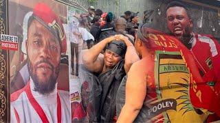 LIVESTREAM: Asante Kotoko Staunch Supporter Nana Pooley’s Wife in Tears at Final Funeral Rites