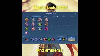 best gusion build and emblem set 2024 #gusion #mlbb #emblems #builds