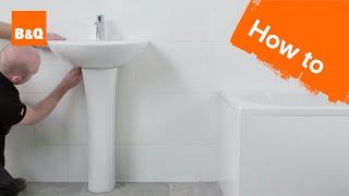 How to install a pedestal basin