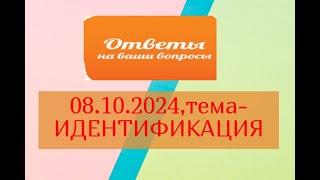 ИДЕНТИФИКАЦИЯ :ОТВЕТЫ НА ВАШИ ВОПРОСЫ 08.10.2024