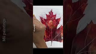 What?! Golden leaf fluidart painting #autumn #art #leaves #gold