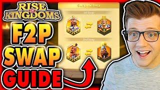 Commander Swap FREE TO PLAY GUIDE in Rise of Kingdoms! feat. F2P @MrSneakyyGaming