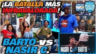 COLOMBIANOS REACCIONAN a BARTO vs NASIR CATRIEL - ¡BATALLA INFRAVALORADA! [FMS ARGENTINA 2024/2025]