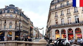 ️【HDR 4K】Paris Rainy Walk - Opéra to Montmartre via Notre Dame de Lorette & Pigalle (Dec 2024)