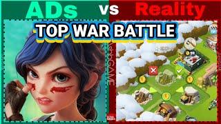 Game Ads vs Reality, Top War Battle Gameplay Merge Master on Android, iOS