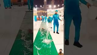 Khana kaba cleaning #khanakabaa #makkah #makkahmadinah #khanakaba