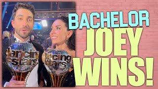 Bachelor Joey WINS DANCING WITH THE STARS - Full Reaction To Finals!